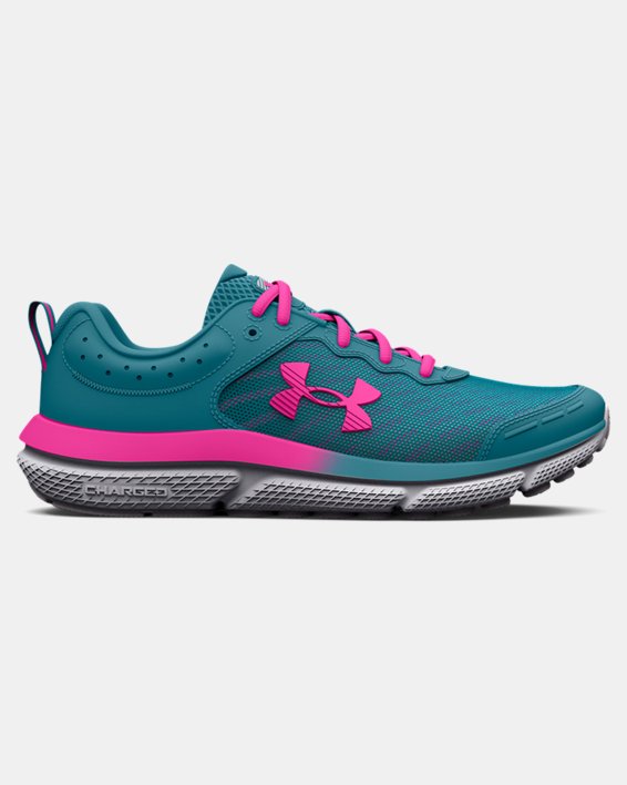 Girls' Grade School UA Assert 10 Running Shoes in Blue image number 0